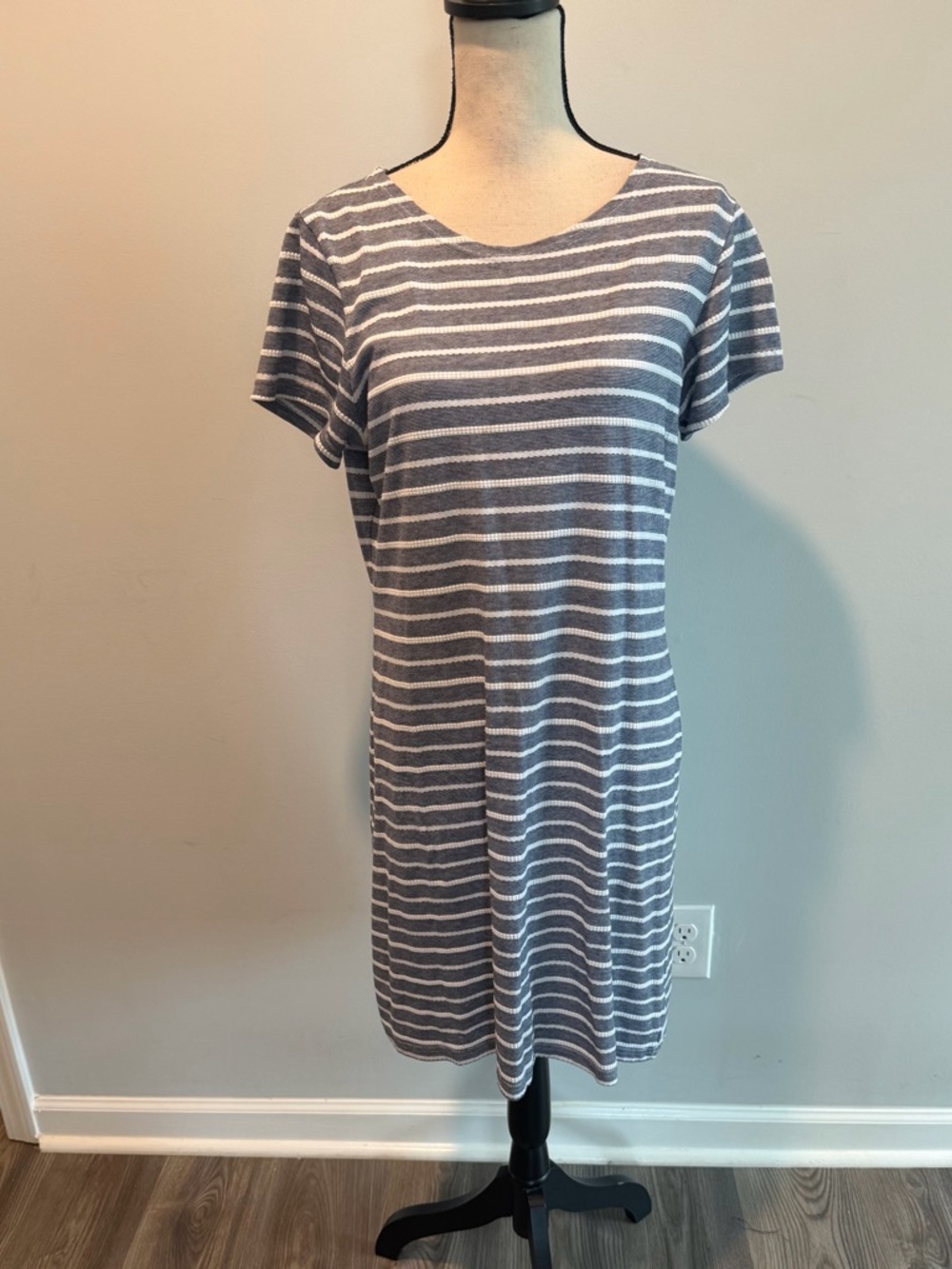 Sail to Sable STS Softest Shift Shirt Dress Nautical Women’s size Large Navy